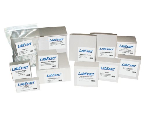 LabExact 1200102 E Osztály Üveg Mikroszálas Szűrő, Binderless Boroszilikát Üveg, 1.5 µm, 3.7 cm (Csomag 100)