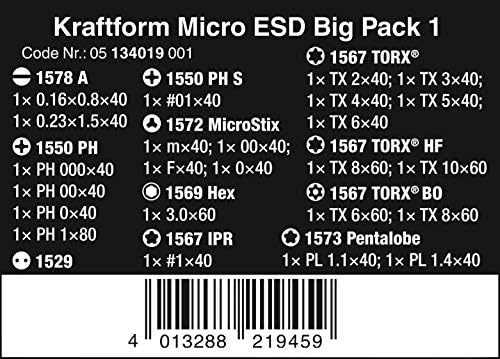 Kraftform Micro ESD Nagy-Csomag (25 darabos készlet elektronika)