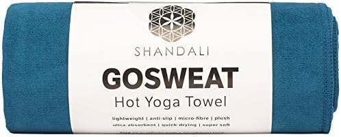Shandali GoSweat Csúszásmentes Hot Jóga Törölköző, Szuper-Nedvszívó, Puha Velúr Mikroszálas a Sok Szín, a Bikram jóga Pilates