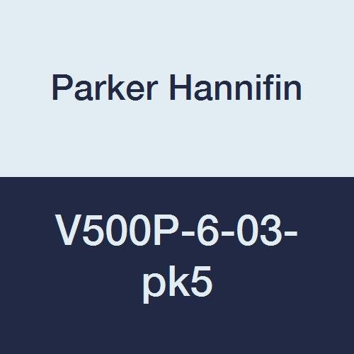 Parker Hannifin V500P-6-03-pk5 Réz Alacsony Nyomás golyóscsap, PTFE-Tömítés, Tee Kezelni, 600 psi, 3/8 Női Szál x 3/8 Női Szál (Csomag