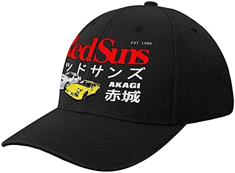 xuxi Anime 32 Kezdeti D Akagi Redsuns Classic Logo Cap Apa Sapka Állítható Pamut Baseball Sapkák Férfi Fekete Fekete-style5 Egy Méret