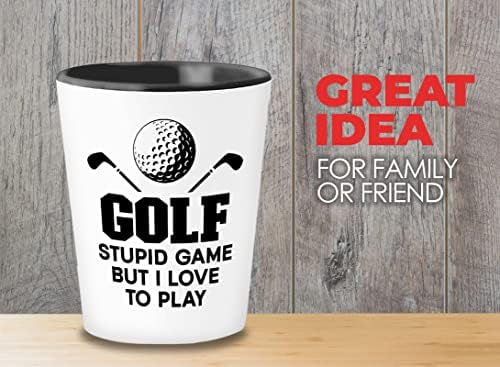 Flairy Föld Golfozó Pohár 1,5 oz - Golf-St*pid játék - Strike Golf Pro Játékos Hobbi Mező Szabadtéri Sport Szerelmeseinek Golf Apa