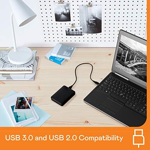 WD 6TB A Könyv Asztali Külső Merevlemez & 2TB Elemek Hordozható Külső Merevlemez, HDD, USB 3.0 Kompatibilis PC, Mac, PS4 & Xbox