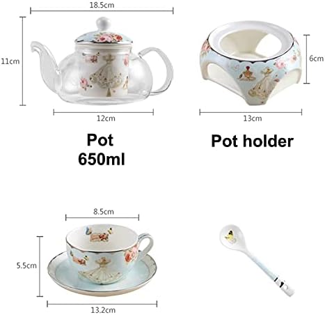 ZLXDP porcelán kávéscsésze Készlet Porcelán Teáskanna Délután Teaware Kreatív Ajándék