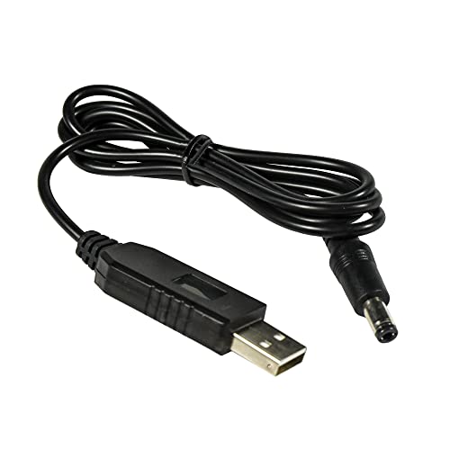 HQRP USB DC 12V-os Step-Up Kábel Kompatibilis a Seagate Külső Asztali Meghajtó ST310005EXA101-RK / ST310005EXB101-RK / ST310005EXD101-RK