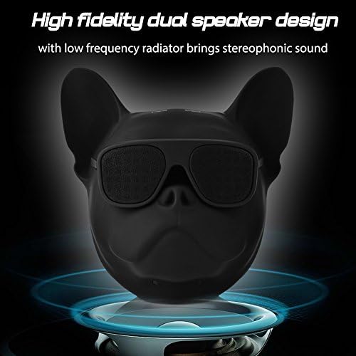 Francia Bulldog Alakú HI-FI Vezeték nélküli Hangszóró w/Funkció a hangvezérlés, w/ 32G Kapacitás, Bluetooth4.1, Hordozható, Tökéletes Otthon,
