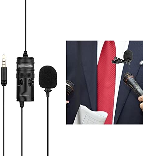 KUQIZ Mikrofon Pro Omni-Directional Csiptetős Mikrofon Mic Egyetlen Fejét csiptetős Kondenzátor Mikrofon