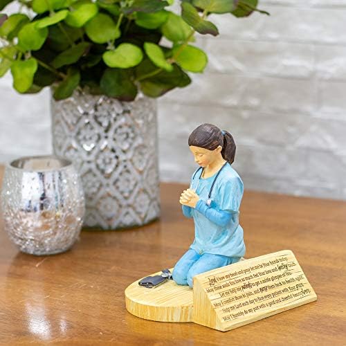 Dicksons Nővér Imádság, Térdelő Egyenruhában 4.5 x 5.5 Gyanta Kő Asztali Figura