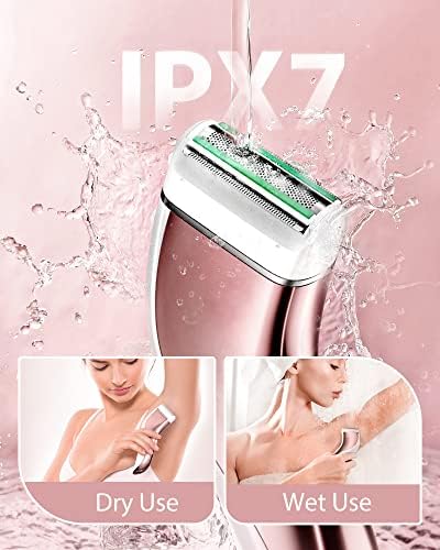Az Electric Lady Shaver Vízálló IPX7 Bikini Trimmer Csere Kések LCD Kijelző, Újratölthető, Vezeték nélküli Női Borotva a Karját, Lábát