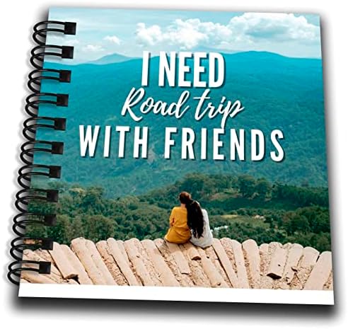 3dRose Egyedi Utazási kell roadtrip barátok - Rajz Könyvek (db-362309-1)