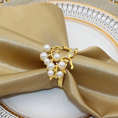 LMMDDP Szalvéta Gyűrű Szalvéta tartó Vacsorák Felek Esküvői Asztal Dekoráció Kiegészítők