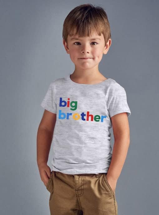 A nagy Testvér Póló Baba Kisgyermek Fiúk Elő, hogy a Nagy Testvér Bejelentés T-Shirt Nagy Tesó, Rövid Ujjú Pamut Póló