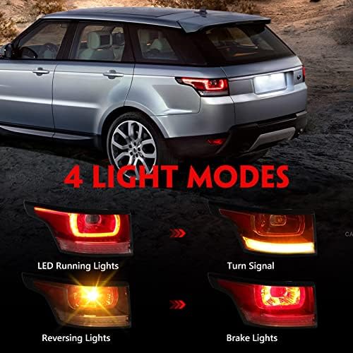 Huray LED-es hátsó Lámpák a Land Rover Range Rover Sport 2014-2017 Vezető Oldalán Farok Lámpa Szerelvény Land Rover Tartozékok (Bal Oldalon)