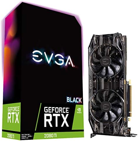 EVGA GeForce RTX 2080 Ti XC Black Edition Játék, 11GB GDDR6, Kettős HDB Rajongók, RGB LED, Fém Hátlap, 11G-P4-2282-KR