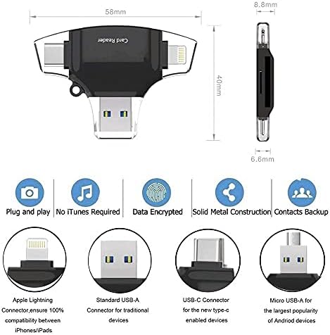 BoxWave Smart Modul Kompatibilis Acer Nitro 5 (AN515-57) (Smart Modul által BoxWave) - AllReader SD Kártya Olvasó, microSD
