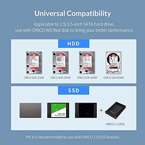 Vastag 2-Öböl 3.5 USB3.0 SATA RAID HDD Dokkoló Állomás Aluminium HDD Burkolat 36W Adapter HDD-Ügy