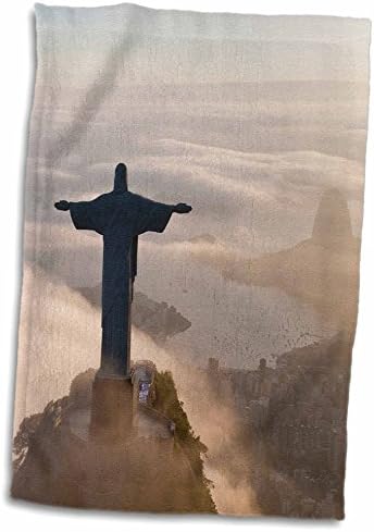 3dRose Krisztus, A Megváltó, Rio de Janeiro, Brazília. - Törülközők (twl-228646-3)