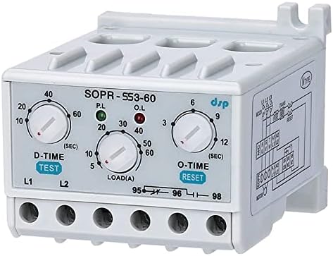 ILAME SOPR-SS3-440 Elektronikus Túlterhelés Relé Motor Védő Termikus Túlterhelés Relé (Ensz:180-460VAC) (Méret : 5-60A)