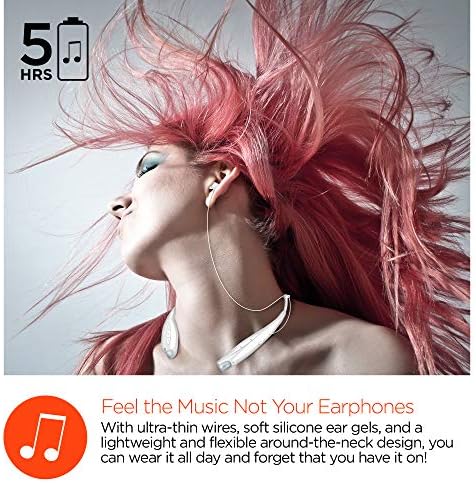 HyperGear Szabadság Bluetooth Vezeték nélküli Fülhallgató, Beépített Mikrofon + kihangosító Zene & Hívások, Rugalmas, Könnyű