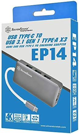 Silverstone SST-EP14C USB Adapter HDMI Kimenet, USB-Hub Funkció