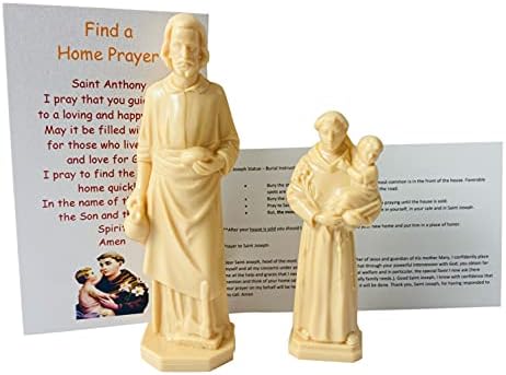 Szent József pedig Szent Antal Otthon Eladó Finder Készlet Mini Szobrok Ima Kártyák adni-Venni a Házban