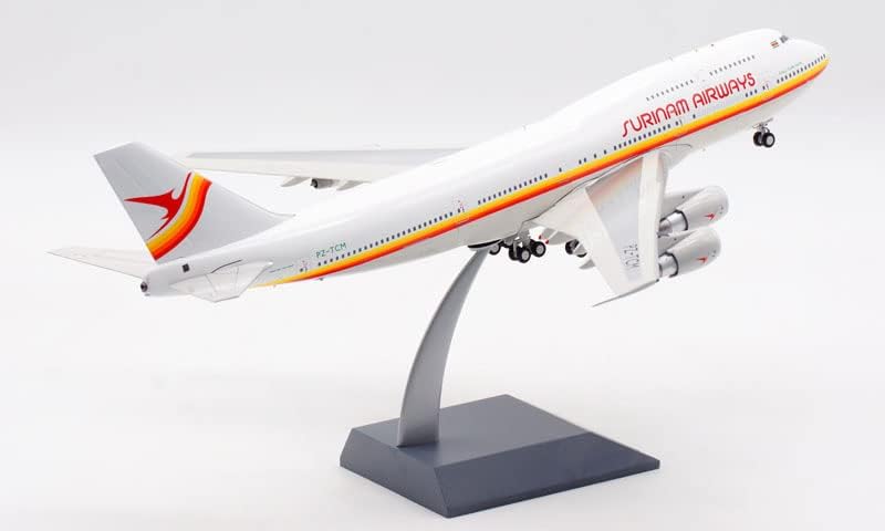 Fedélzeti Suriname Airways Boeing 747-300 PZ-TKO 1/200 FRÖCCSÖNTÖTT Repülőgép Előre elkészített Modell