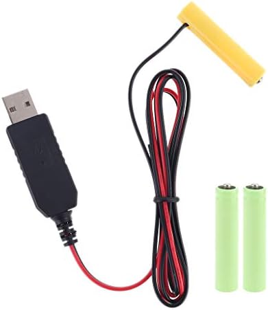 USB-AAA Akkumulátor Eliminator Kábel Cserélje ki az 1-4x AA Akkumulátor Szakáll Trimmer Fogkefe Make-up Tükör tápkábel