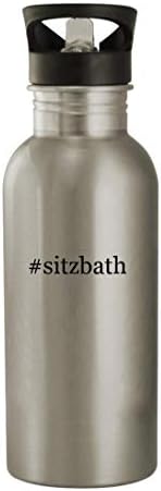 Akar beszélni velem Ajándékok sitzbath - 20oz Rozsdamentes Acél Hashtag Kerti Víz Üveg, Ezüst