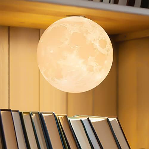 Alpoweryfu Új Mágneses Szívó Hordozható Többfunkciós Holdfény Lámpa Fém Jogosultja Újratölthető LED16 Színes 3D Éjszakai Fény,