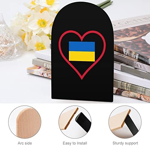A szerelem ukrán Piros Szív Nagy Fa Könyvtámasz Modern Dekoratív Könyvespolc Könyv Dugóval Asztal Polc Birtokosai Készlet 2