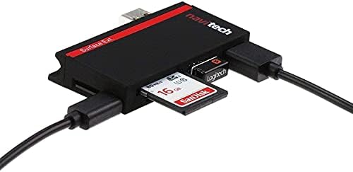 Navitech 2 az 1-ben Laptop/Tablet USB 3.0/2.0 HUB Adapter/Micro USB Bemenet SD/Micro SD Kártya Olvasó Kompatibilis az ASUS