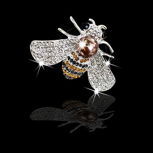 Bling Méh Autó Illatosítók Szellőző Klipek Gyöngy, Gyémánt Méh Légfrissítő Vent Clip Aranyos Autó Belső Dekoráció Csillogó