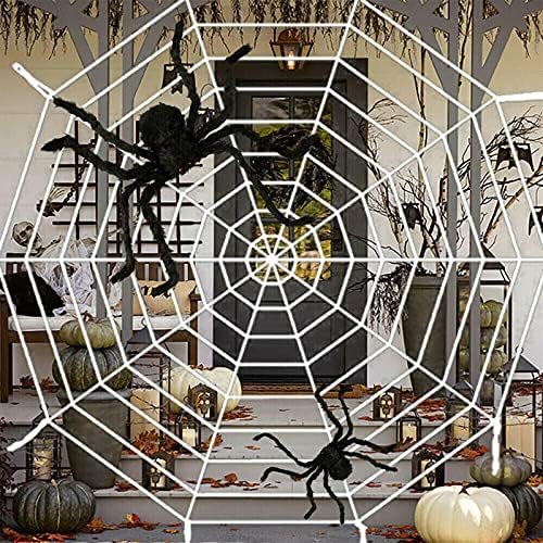NC Szörnyű Nagy Nyúlik Pókháló Halloween Pókháló Fél lakberendezési Kísértetjárta Ház Félelmetes Halloween Parti Kellékek