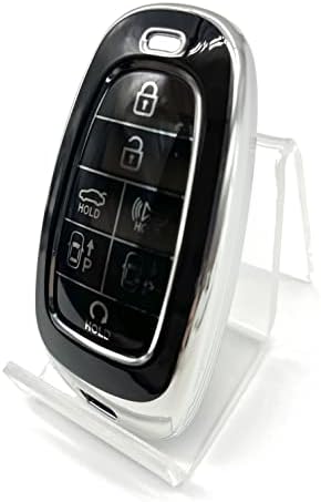 YOUTOOCAR Fehér Puha TPU kulcstartó Fedél kulcstartó Kompatibilis Hyundai Nexo Szonáta Kulcsnélküli Bejegyzés Távoli Személyre