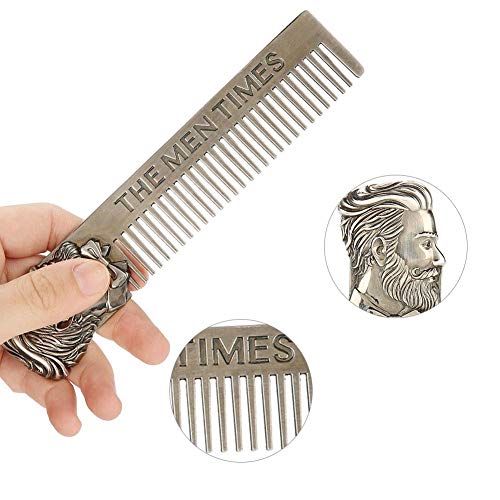 Mini szakáll comb, rozsdamentes acél hajkefe Szakmai szalon, háztartási cikk combs a nők, mind a férfiak, bajusz haj fésű rozsdamentes acélból