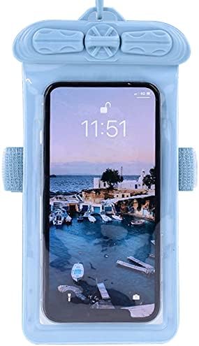 Vaxson Telefon Esetében, Kompatibilis Ulefone Páncél X10 Pro Vízálló Tasak Száraz Táska [ Nem Képernyő Védő Fólia ] Kék
