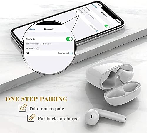 A vezeték nélküli Fülhallgatót Bluetooth 5.0 Fejhallgató Töltése az Esetben, IPX8 Vízálló, 3D Sztereó Levegő Rügyek in-Ear fülhallgató, Beépített