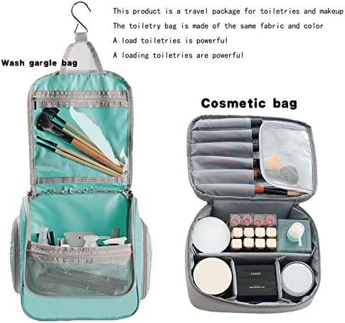 ADVLC Smink táska Női Utazási Kozmetikai Táska Szervező Horog Tisztálkodási táska Hordozható utazási Kozmetikai táska Női