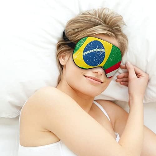 Brazília, USA Zászló Nyomtatott Aludni Szem Maszk Puha Kendőt Szem Fedél Állítható Pánt Este Eyeshade Utazási Nap a Férfiak, Nők