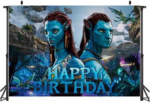Téma Avatar Szülinapi Banner Háttér Ruhával, Avatar Születésnapi Party Kellékek, Születésnap Háttér Ruhával Fél Fotó Kellékek Dekoráció (Stílus