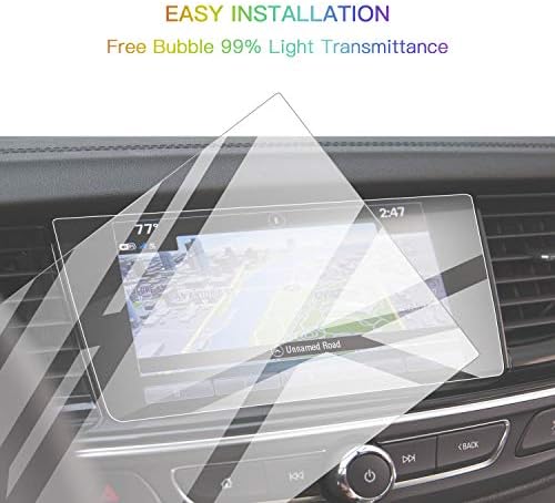 Képernyő Védő Fóliák a 2018-2020 Buick Regal Sportback az IntelliLink 8In Navigáció Kijelző Edzett Üveg 9H Keménység Tükröződésmentes & Karcolás