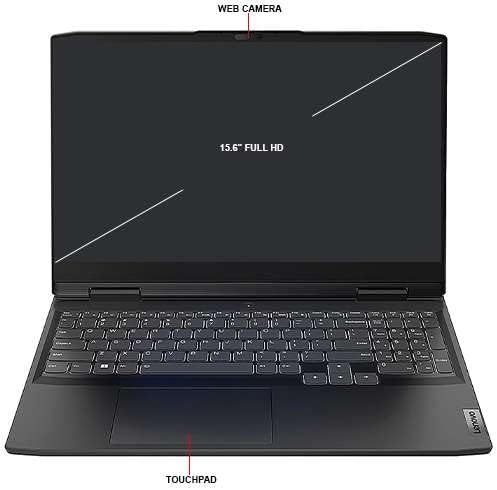 Lenovo 2023 IdeaPad Játék 3 15.6 120Hz FHD IPS Laptop 14-Core Intel i7-12700H 64 gb-os RAM 2TB NVMe SSD NVIDIA GeForce RTX 3050 Ti 4GB