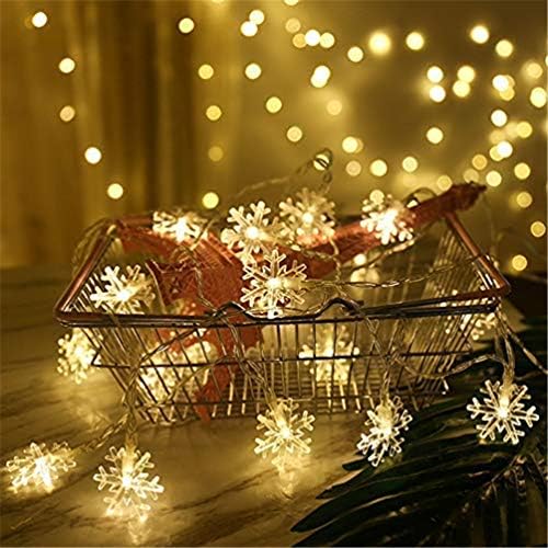 Hica Karácsonyi Fények, A Hó Pelyhek String Lámpák Meleg White19.7 láb/6m 40 LED tündérfény az Otthoni Kerti Parti, Esküvő, Születésnap,