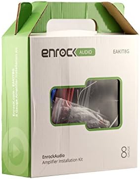 Enrock Audio 8 Szelvény Teljes Erősítő Kapcsolási Telepítési csomag - RCA Interconnect - Hangszóró Vezeték Biztosíték tartó