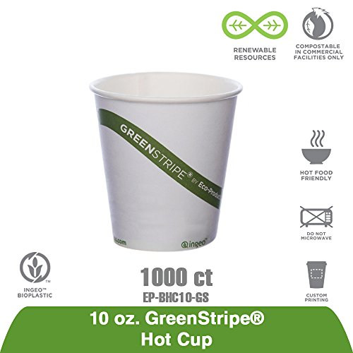 Az öko-Termékek EP-ECOLID-8 EcoLid Fehér Növényi Alapú Műanyag Megújuló, illetve Compostable Fedél, A 8oz Forró Csésze (16 Csomag