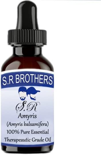 S. R Testvérek Amyris (Amyris Balsamifera) Pure & Natural Therapeautic Minőségű illóolaj Cseppentő 30ml