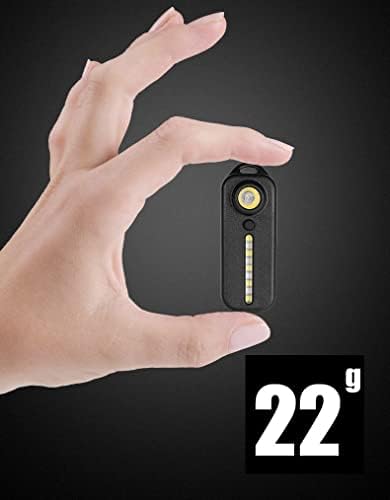 Nitefox Mini Kis Kulcstartó Zseblámpa Újratölthető USB Kulcs Fény Szuper Kis, Nagy, Világos 100 Lumen 5 Módok Könnyű EDC Vaku Beépített