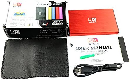 (Csomag 10) : Külső USB 3.0 Hordozható Burkolat 2.5 SATA Külső Merevlemez (2 Év Garancia) (Piros)