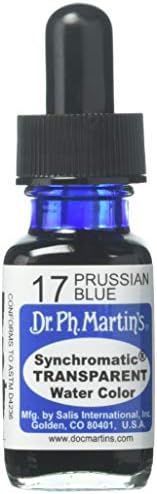 Dr. Ph Martin Synchromatic Átlátszó a Víz Színe, 0.5 oz, Porosz Kék (17),SYNC05OZS17