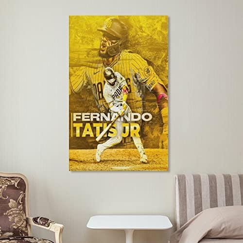 VÉGTAG Fernando Tatis Jr Sport Játékos HD Poszterek, Nyomatok, a lakberendezés Wall Art a Vásznon Dekoráció 16x24inch(40x60cm)